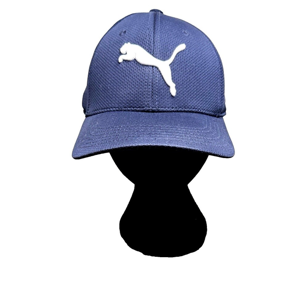 PUMA Navy / White Stretch Fit S/M Cap Hat